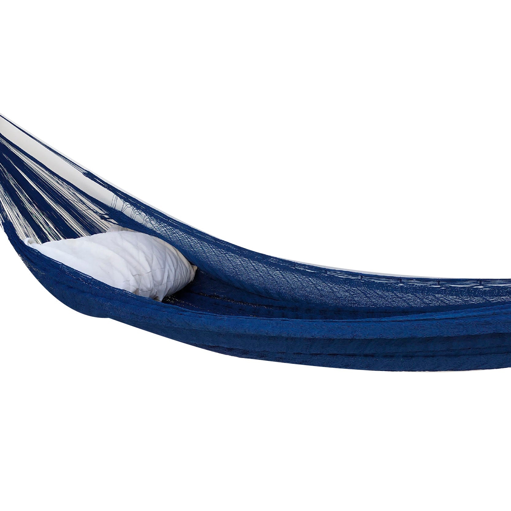 Hamaca Tradicional Matrimonial de Algodón Azul Marino