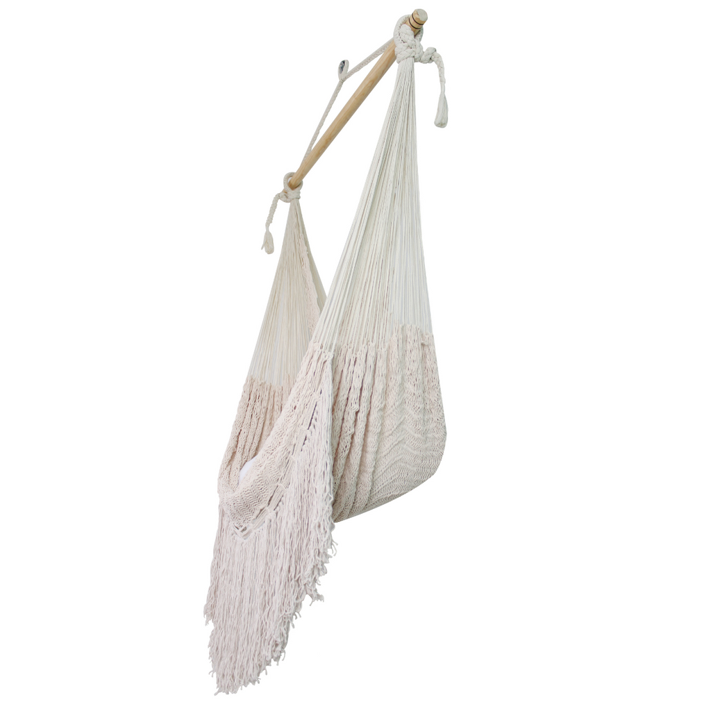 Columpio Maya con Flecos Algodón Natural