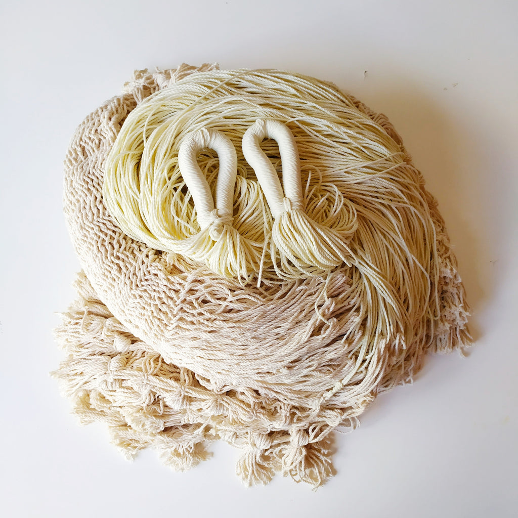 Hamaca Marquesa con Macramé Natural Estándar