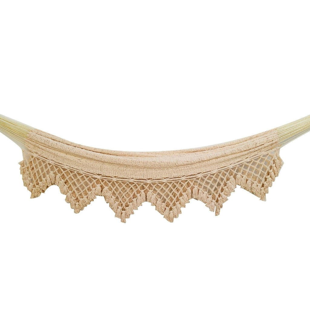 Hamaca Marquesa con Macramé Natural Estándar