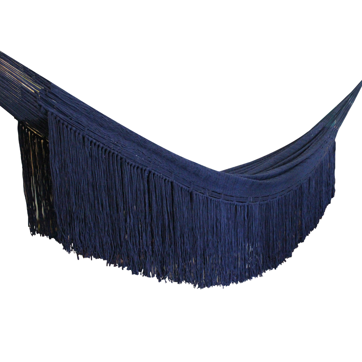 Hamaca Lianas de Flecos Azul Fuerte Individual