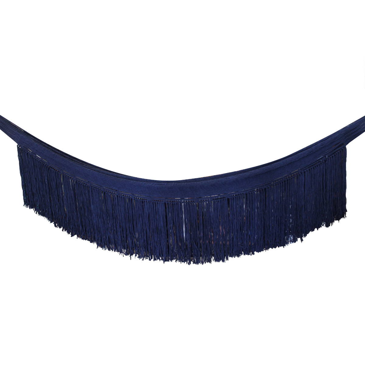 Hamaca Lianas de Flecos Azul Fuerte Individual