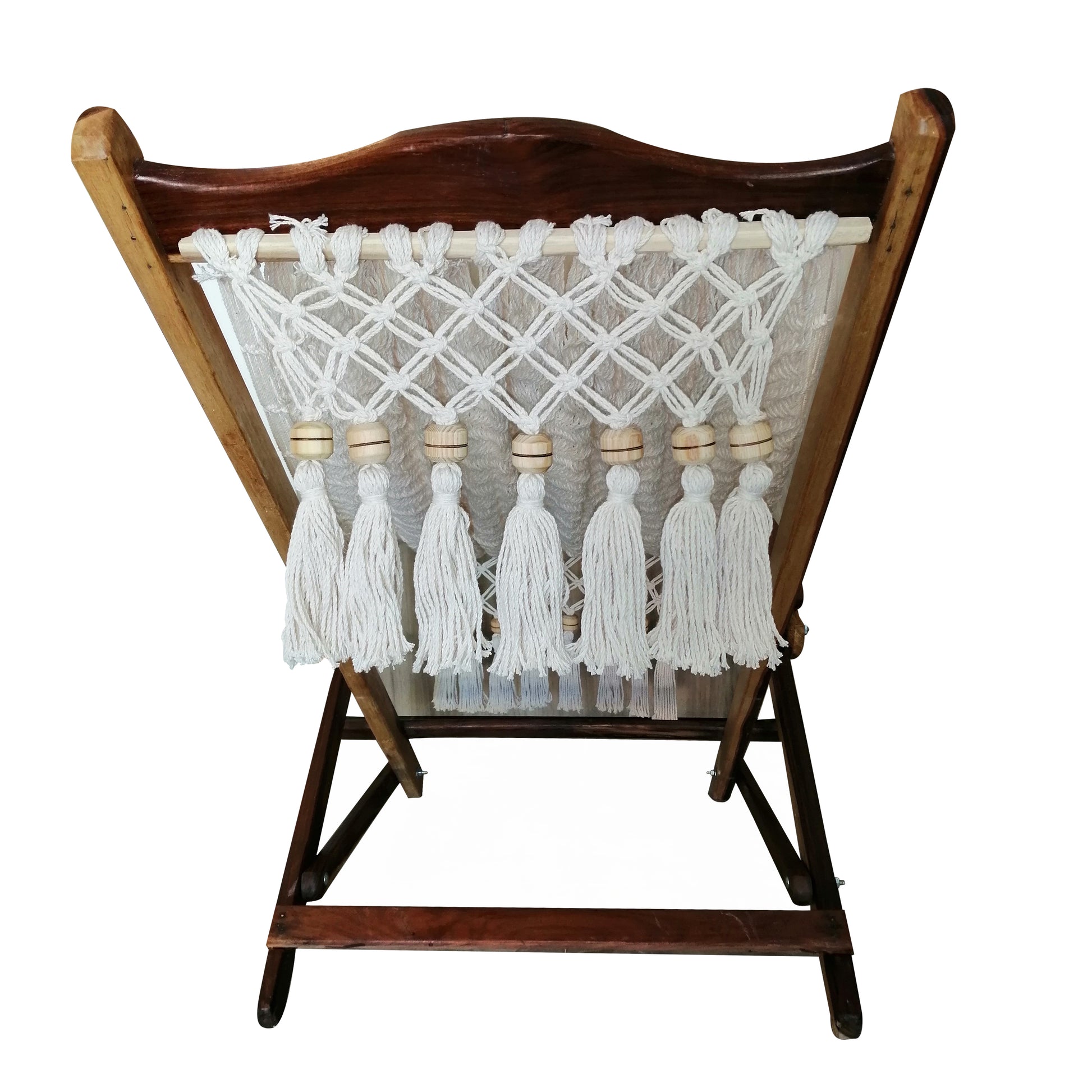 Silla Mecedora Natural con Baleros