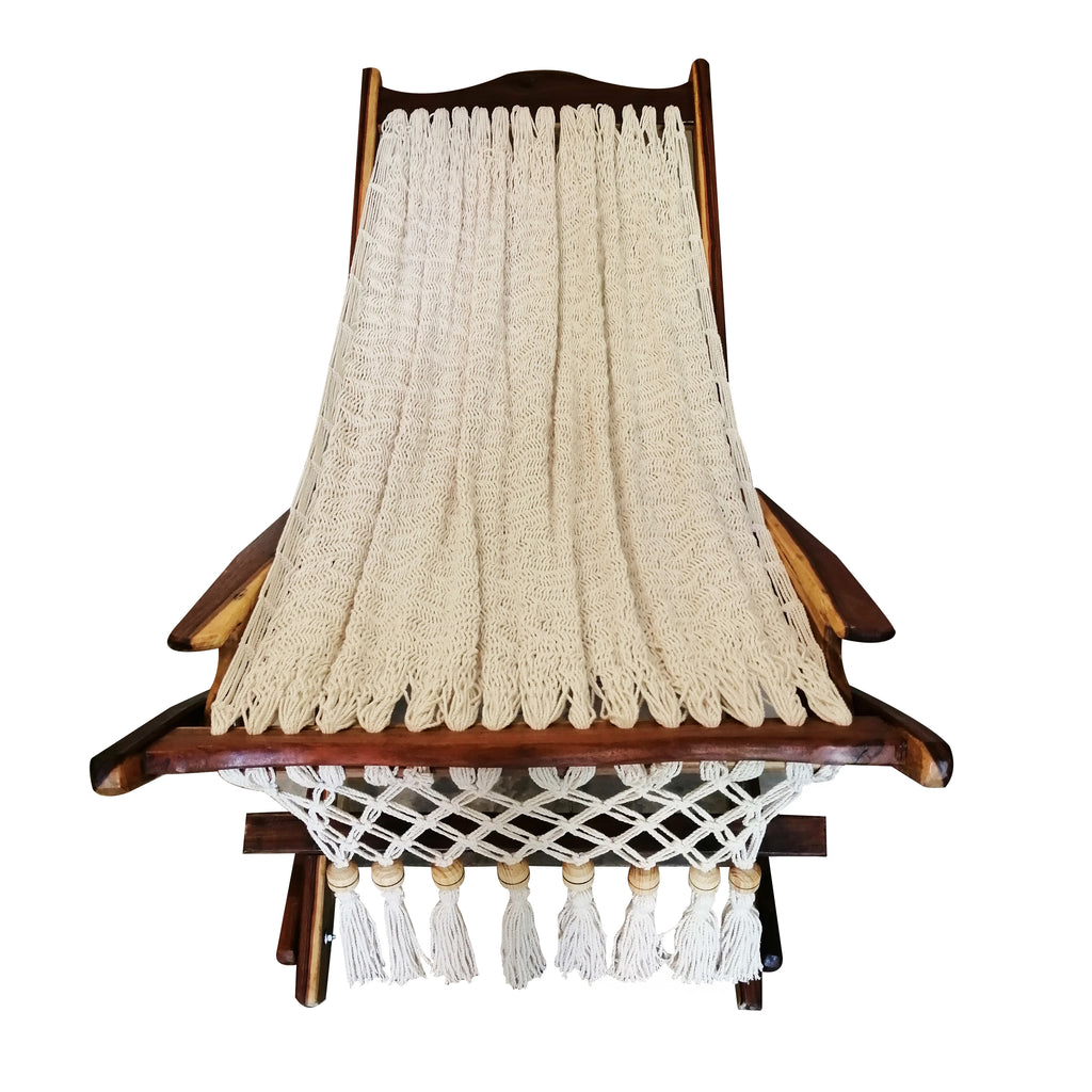 Silla Mecedora Natural con Baleros
